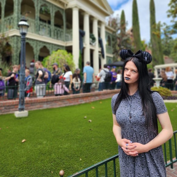 Nevermore Academy Wednesday Addams Inspired Disney Ears - Picture 2 of 3